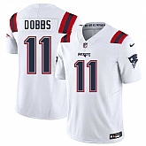 Men & Women & Youth New England Patriots #11 Joshua Dobbs White 2025 F.U.S.E. Vapor Limited Stitched Jersey,baseball caps,new era cap wholesale,wholesale hats